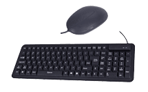 Black Antimicrobial keyboard